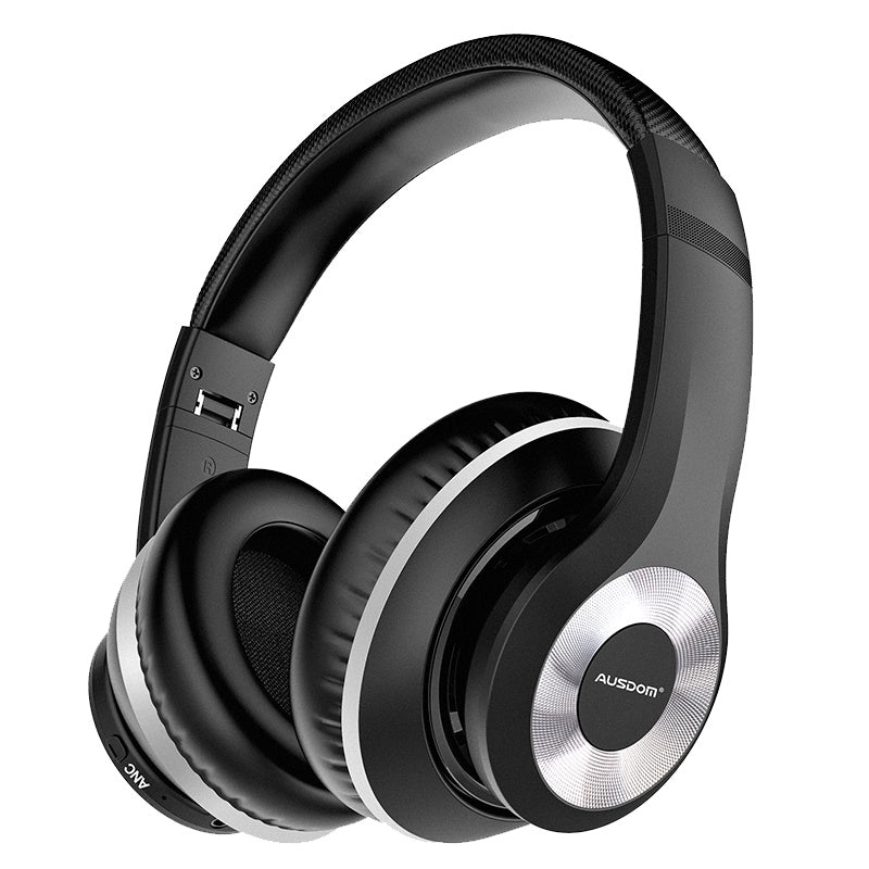 HKM-735699 Adjustable Active Noise Reduction Bluetooth Headset in Black with Red Accents