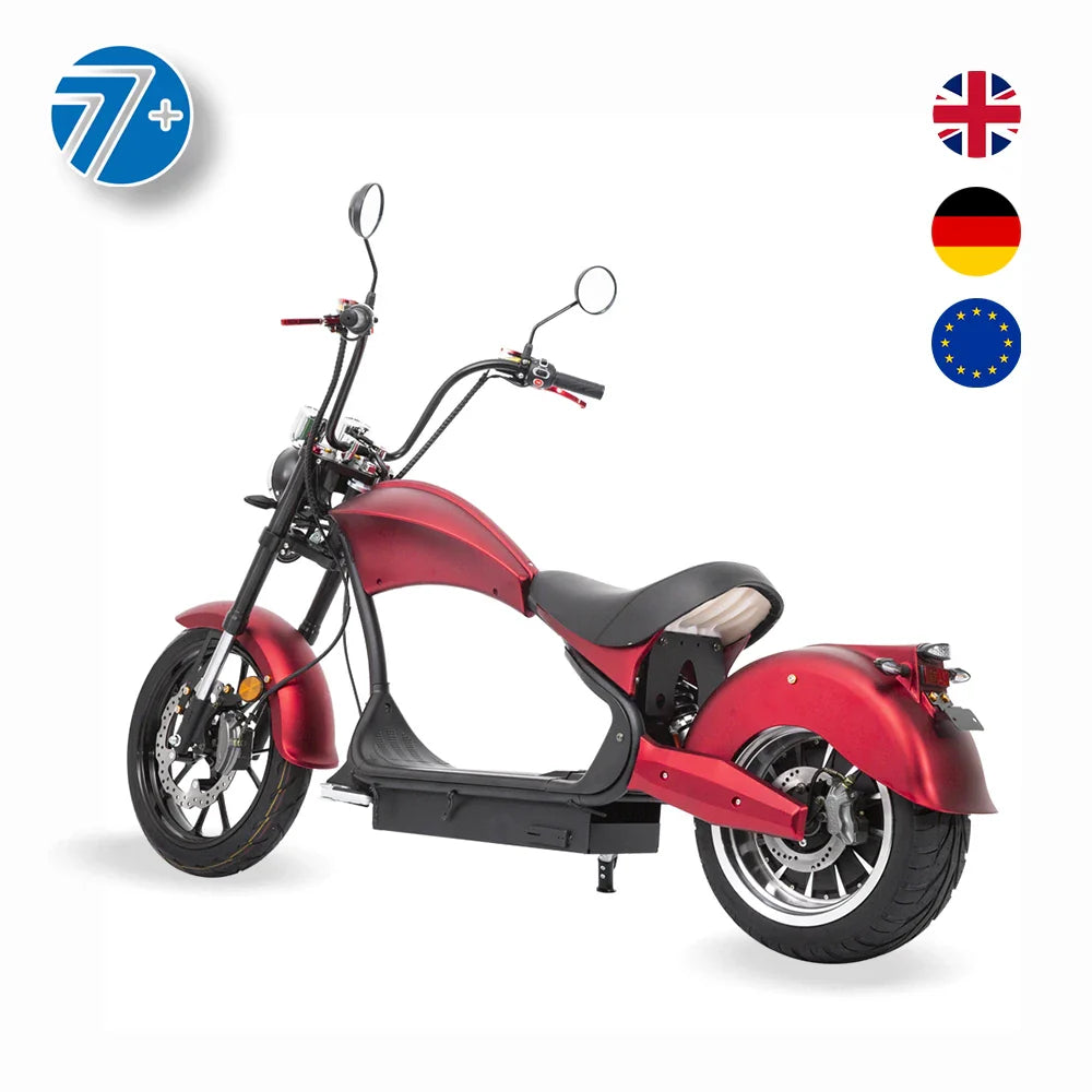 HKM-735699 Electric Scooter for Adults - 3000W/4000W Touring Motorcycle, 60V Lithium Battery, Max Speed 60km/h, 200kg Load Capacity