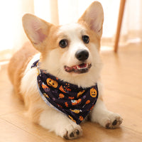 HKM-7358909 Funny Pattern Pumpkin Head Grim Reaper Scarf for Small Dogs