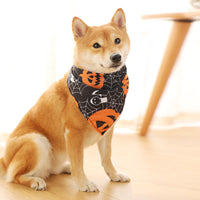 HKM-7358909 Funny Pattern Pumpkin Head Grim Reaper Scarf for Small Dogs