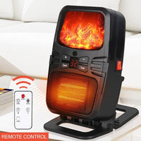 HKM-736019 Creative Portable Mini Desktop Heater with Flame Effect Light