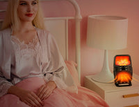 HKM-736019 Creative Portable Mini Desktop Heater with Flame Effect Light
