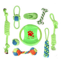 HKM-7362109 Cotton Rope Knot Toy Set for Dogs and Cats - 7 or 9 Pieces