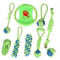 HKM-7362109 Cotton Rope Knot Toy Set for Dogs and Cats - 7 or 9 Pieces