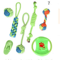 HKM-7362109 Cotton Rope Knot Toy Set for Dogs and Cats - 7 or 9 Pieces