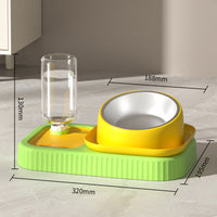 HKM-7362493 Automatic Anti-Overturning Pet Food and Water Bowl Set in Various Colors