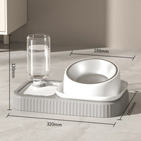 HKM-7362493 Automatic Anti-Overturning Pet Food and Water Bowl Set in Various Colors