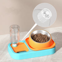 HKM-7362493 Automatic Anti-Overturning Pet Food and Water Bowl Set in Various Colors