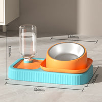 HKM-7362493 Automatic Anti-Overturning Pet Food and Water Bowl Set in Various Colors