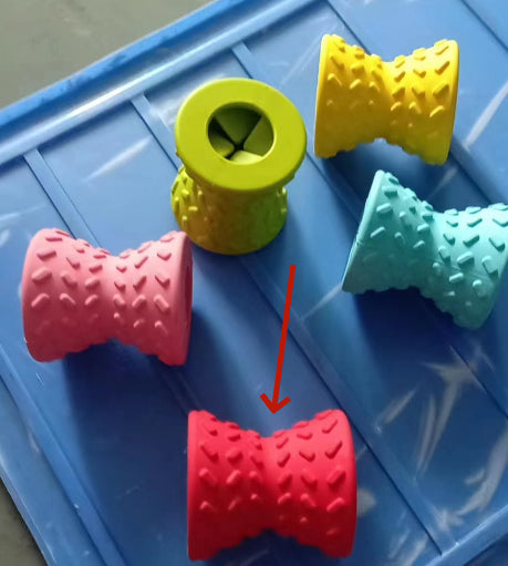 HKM-7363133 Interactive Food Puzzle Toy for Dogs - Durable Chew Toy in Multiple Colors