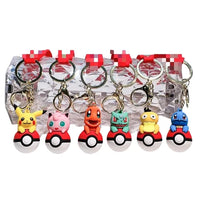 HKM-736339 Cartoon Car Keychain 3D Rubber Pendant for Backpack and Key Ring, Perfect for Birthdays