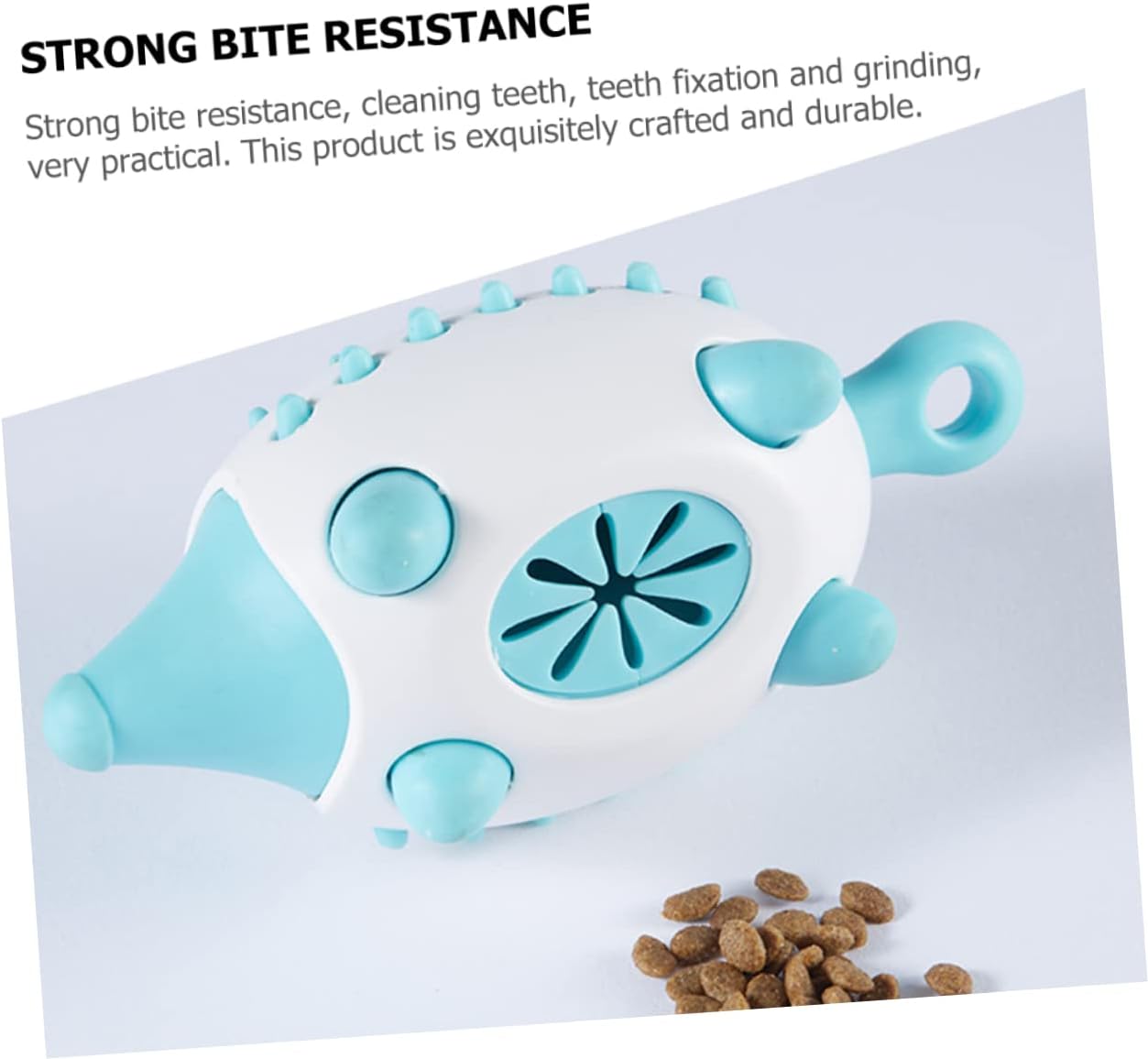 HKM-7363773 Wear-Resistant Interactive Dog Toy with Treat Dispensing and Squeaky Features