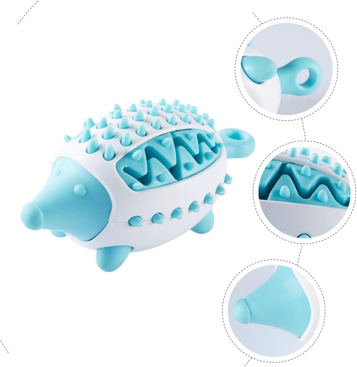 HKM-7363773 Wear-Resistant Interactive Dog Toy with Treat Dispensing and Squeaky Features