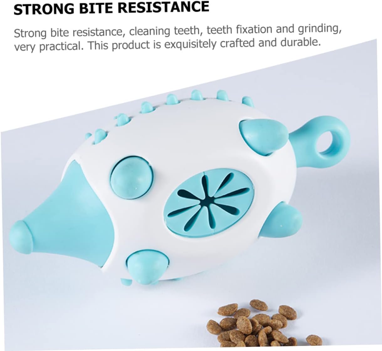 HKM-7363773 Wear-Resistant Interactive Dog Toy with Treat Dispensing and Squeaky Features