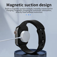 HKM-736403 2-in-1 USB C Wireless Charger for Apple Watch and iPhone, Magnetic Fast Charging for Series 7 SE 6 5 4 3 2 1