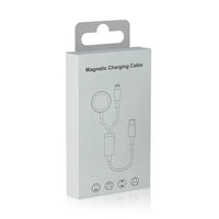 HKM-736403 2-in-1 USB C Wireless Charger for Apple Watch and iPhone, Magnetic Fast Charging for Series 7 SE 6 5 4 3 2 1