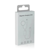 HKM-736403 2-in-1 USB C Wireless Charger for Apple Watch and iPhone, Magnetic Fast Charging for Series 7 SE 6 5 4 3 2 1