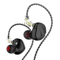 HKM-736531 Hybrid Metal In-Ear Earphones with 1DD+6BA Drivers, 3.5mm Plug, Optional Mic, 1.25m Cable