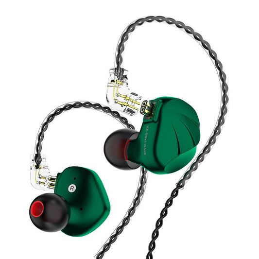 HKM-736531 Hybrid Metal In-Ear Earphones with 1DD+6BA Drivers, 3.5mm Plug, Optional Mic, 1.25m Cable