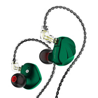 HKM-736531 Hybrid Metal In-Ear Earphones with 1DD+6BA Drivers, 3.5mm Plug, Optional Mic, 1.25m Cable