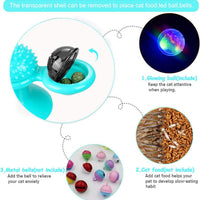 HKM-7365565 Interactive Catnip Windmill Toy with LED Light and Suction Cup for Indoor Cats