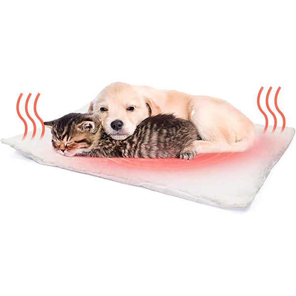 HKM-7366333 Self-Heating Pet Bed Cushion with Berber Fleece, 60x45CM, for Dogs and Cats