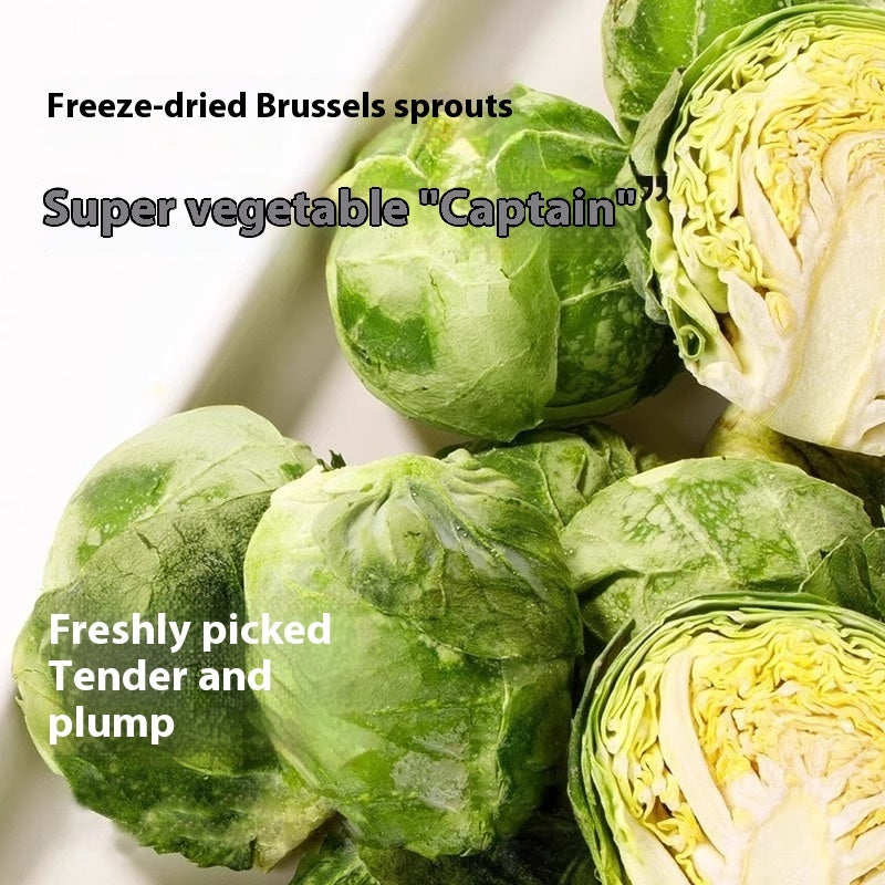 HKM-7368125 Freeze-Dried Brussels Sprouts Dog Snacks – Healthy Pet Treats, 20g