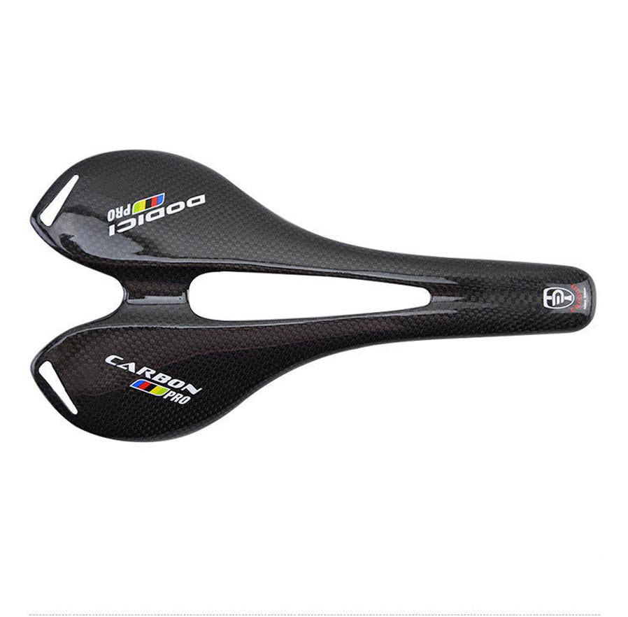 HKM-736851 Full Carbon Fiber Mountain Road Bike Saddle with Hollow Cushion - 3K Finish