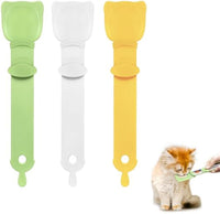 HKM-7369533 Multifunctional Cat Strip Feeder with Mixing Spoon for Liquid Snacks and Wet Food