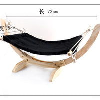 HKM-7369661 Wooden Cat Hammock Bed for Cozy Relaxation and Easy Setup