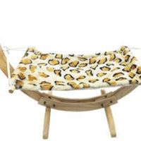 HKM-7369661 Wooden Cat Hammock Bed for Cozy Relaxation and Easy Setup