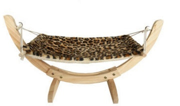 HKM-7369661 Wooden Cat Hammock Bed for Cozy Relaxation and Easy Setup