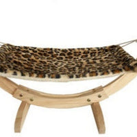 HKM-7369661 Wooden Cat Hammock Bed for Cozy Relaxation and Easy Setup