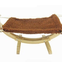 HKM-7369661 Wooden Cat Hammock Bed for Cozy Relaxation and Easy Setup