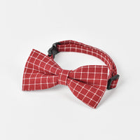 HKM-7370301 Classic British Style Child Pet Dog Bow Tie in Red, Dark Blue, Pink, and Gray