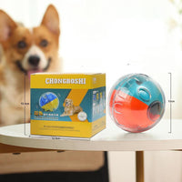 HKM-7371837 Adjustable Tumbler Dog Toy in Green/Orange & Yellow/Blue for Interactive Play