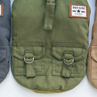 HKM-7372221 Warm Cotton Dog Hoodie Coat for Small Breeds - Ideal for Autumn and Winter
