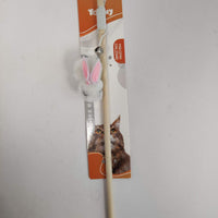 HKM-7372861 Interactive Little Furry Rabbit Cat Teaser Toy for Playful Felines