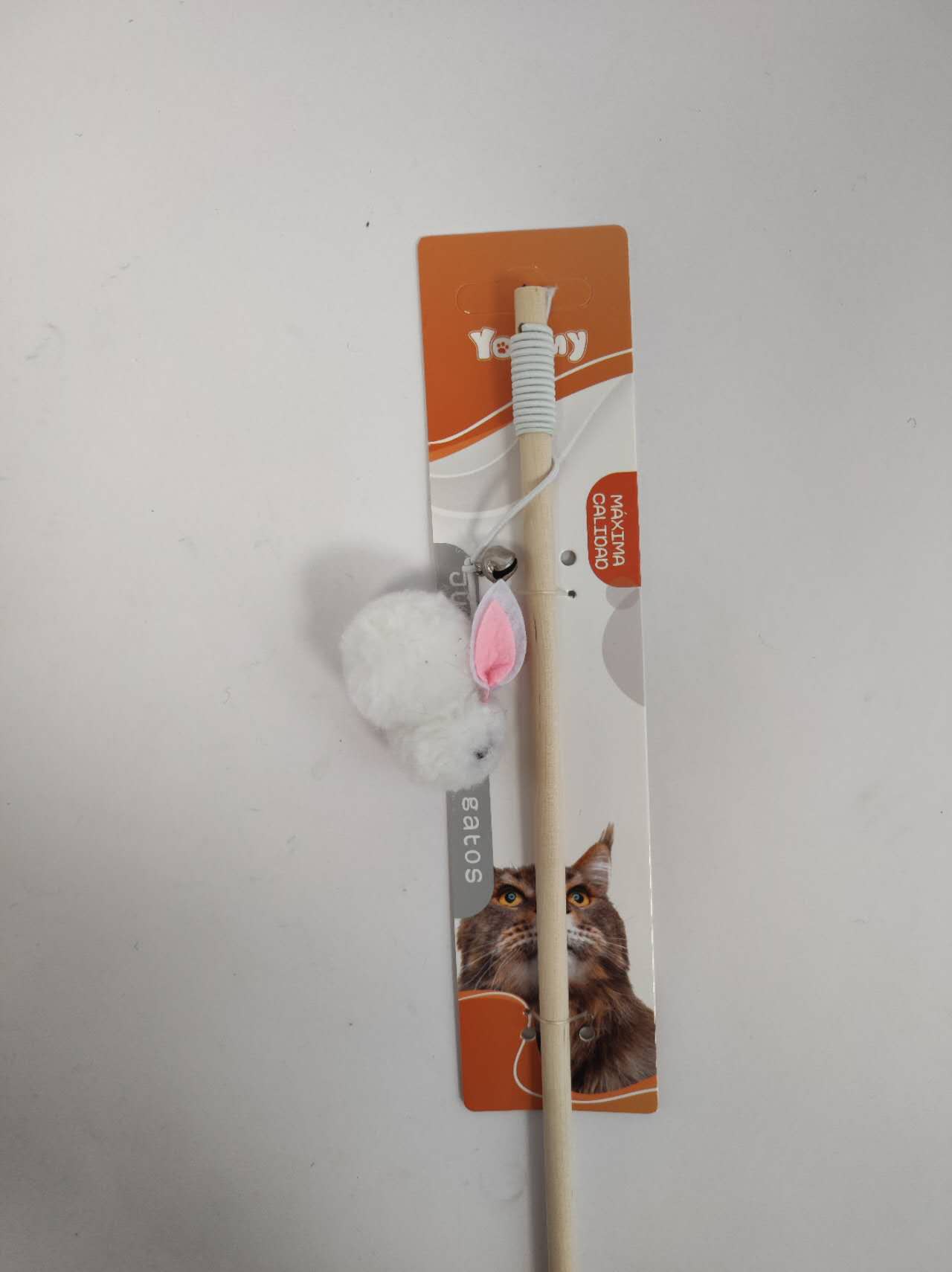 HKM-7372861 Interactive Little Furry Rabbit Cat Teaser Toy for Playful Felines
