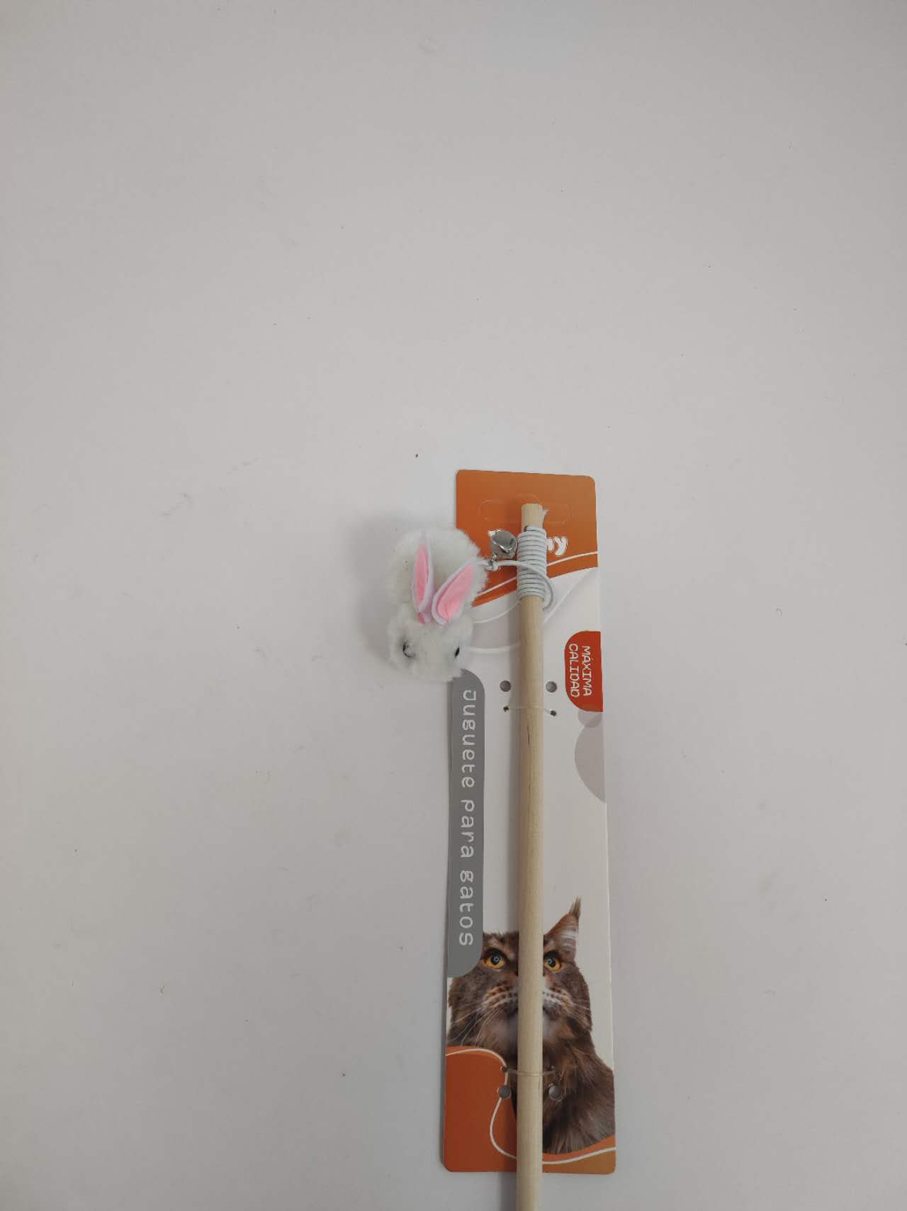 HKM-7372861 Interactive Little Furry Rabbit Cat Teaser Toy for Playful Felines
