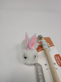 HKM-7372861 Interactive Little Furry Rabbit Cat Teaser Toy for Playful Felines