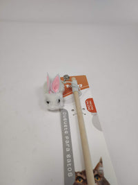 HKM-7372861 Interactive Little Furry Rabbit Cat Teaser Toy for Playful Felines