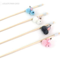 HKM-7372861 Interactive Little Furry Rabbit Cat Teaser Toy for Playful Felines