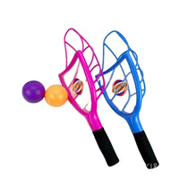 HKM-737299 Catch Ball Racket Toy for Kids Ages 2-4, Plastic Outdoor Sports Game, Fun Activity Set