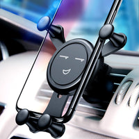 HKM-737363 Universal Car Air Outlet Mobile Phone Mount – Black, Silver, Gold Options