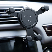 HKM-737363 Universal Car Air Outlet Mobile Phone Mount – Black, Silver, Gold Options