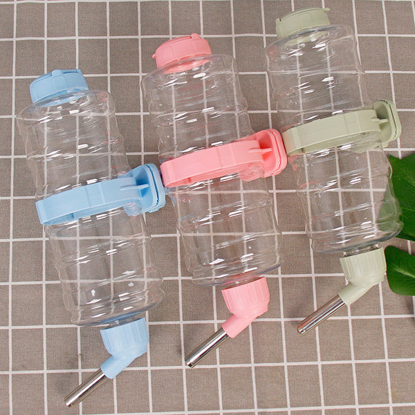 HKM-7373885 Pet Hanging Water Bottle for Dogs and Cats - Environmentally Friendly ABS with Stainless Steel Faucet, Available in Multiple Sizes and Colors