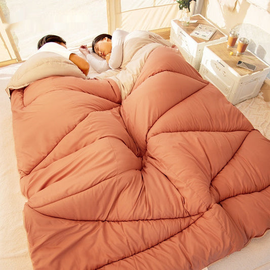 HKM-737491 Thickened Cold Protection Sleeping Bag for Outdoor Camping - Multiple Colors Available
