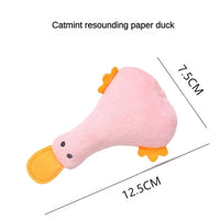 HKM-7375293 Plush Duck Cat and Dog Toy with Catnip and Squeaker for Interactive Play