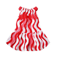 HKM-7376189 Princess-Style Cotton Bow Skirt for Cats and Dogs in Red - XS to XXL Sizes Available